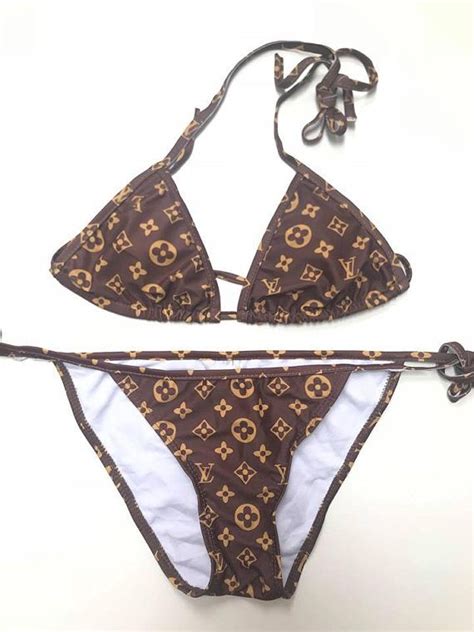 lv bikini etsy|Black Bikini Set, 2 Piece Swimsuit, String Bikini Bottom  .